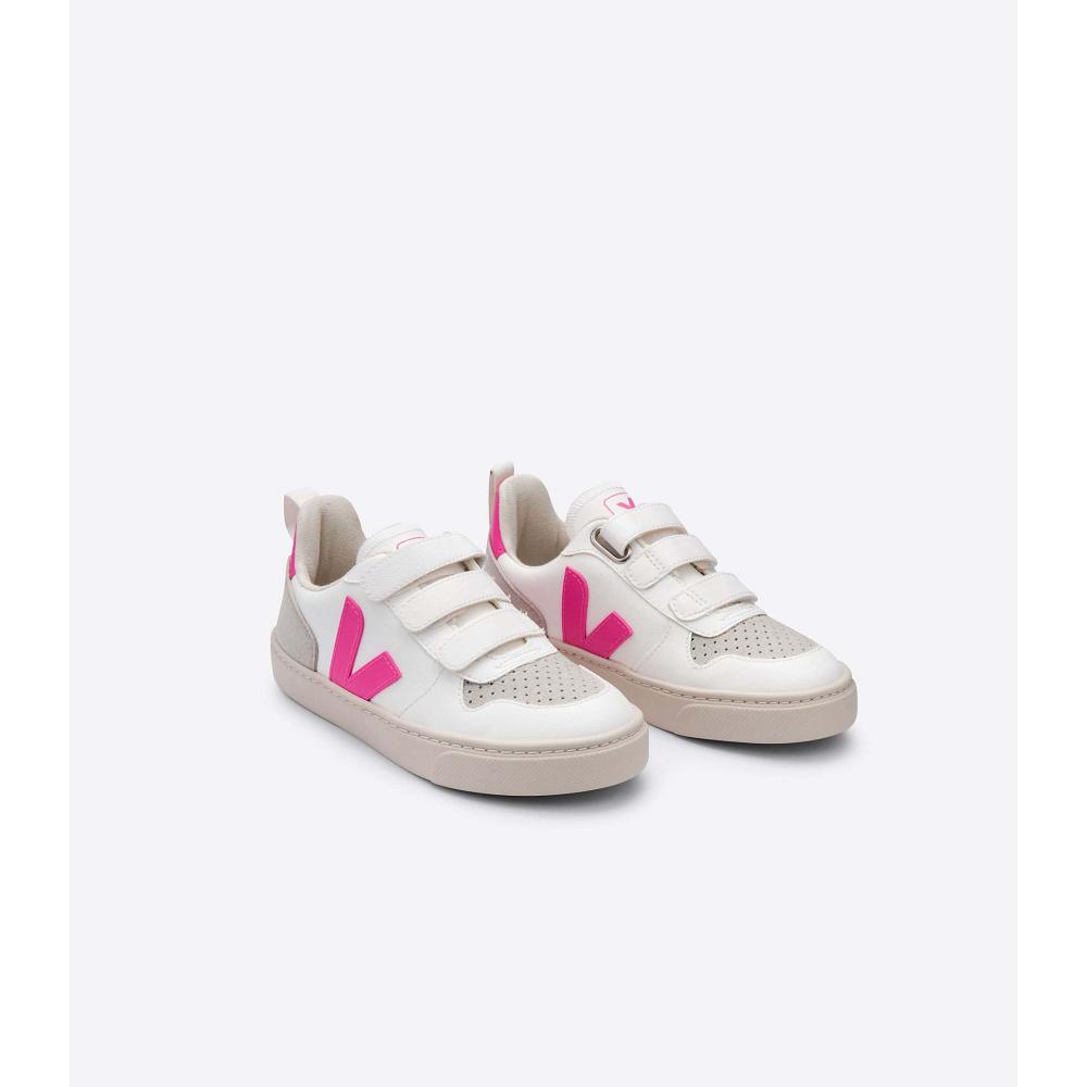 Veja V-10 CWL Schoenen Kinderen White/Pink | BE 786UZG